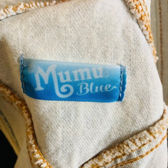 Show me your Mumu Blue Georgia Overall Shorts Small Polar Acid Wash Distressed - Picture 3 of 11